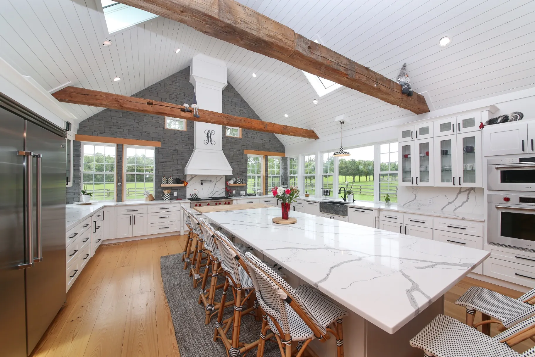 Quartz Chef's Kitchen Remodel in Pipersville, PA