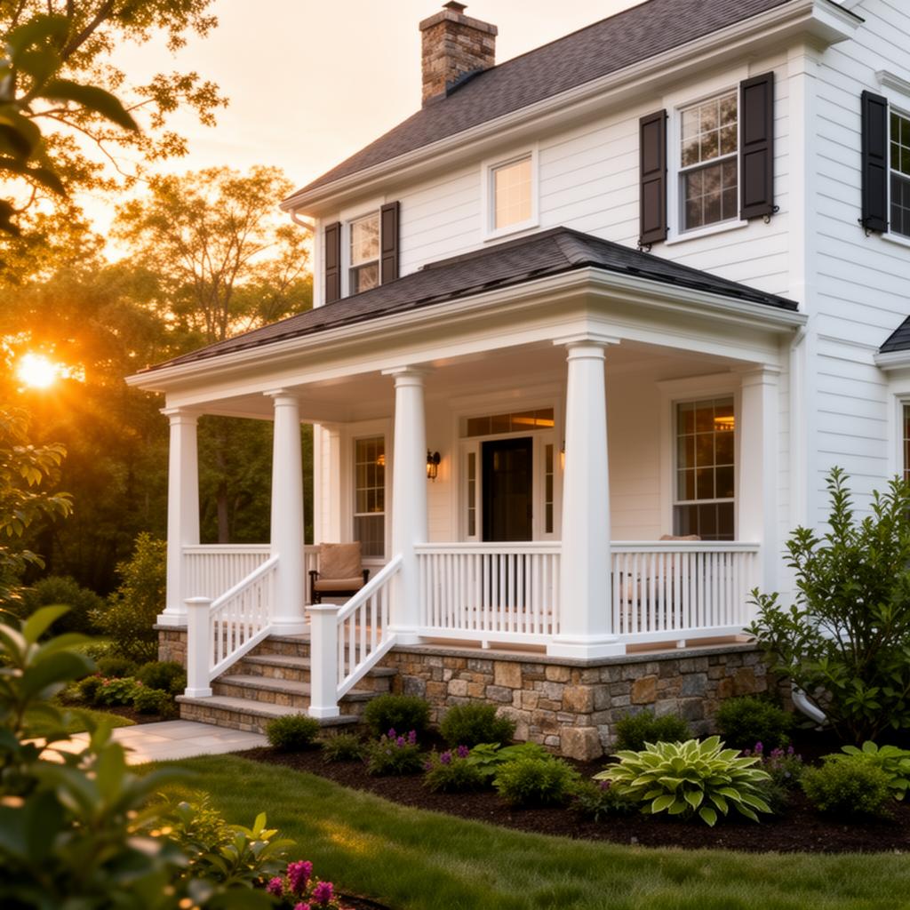 Decks & Porches project in Tinicum Township, PA — Vaulted covered porch with tongue-and-groove ceiling